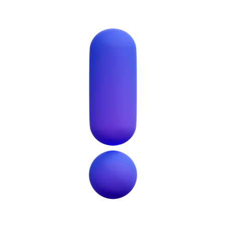 Exclamação  3D Icon