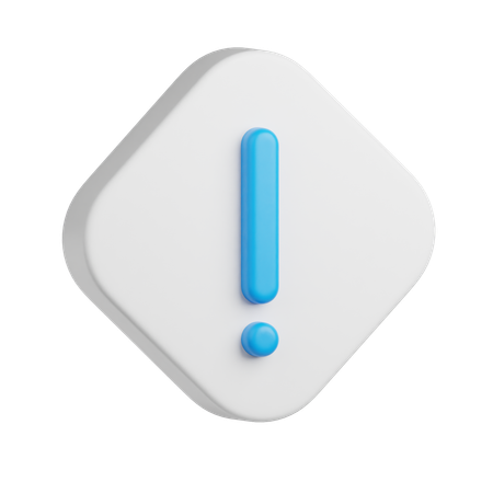 Exclamação  3D Icon