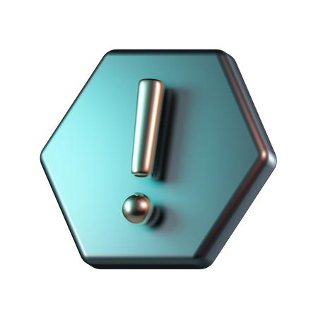 Exclamação  3D Icon