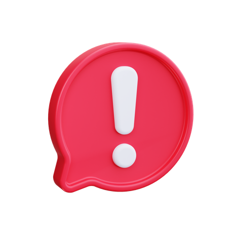 Exclamación  3D Icon
