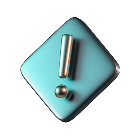 Exclamación  3D Icon