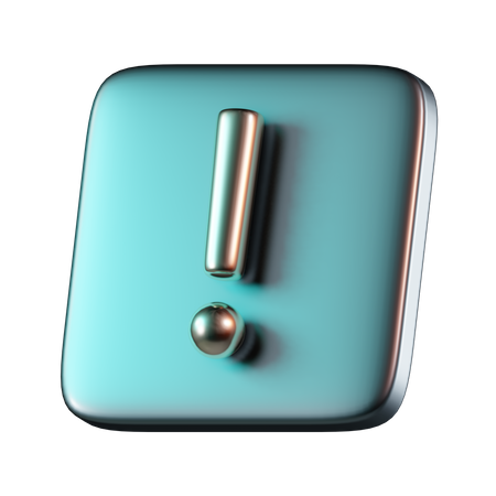 Exclamación  3D Icon