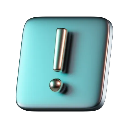 Exclamación  3D Icon