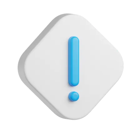 Exclamation  3D Icon