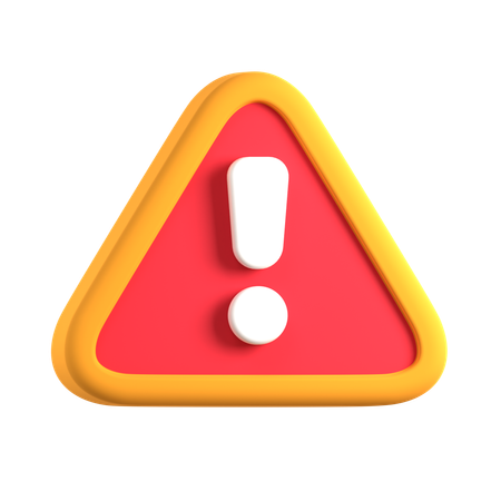 Exclamation  3D Icon