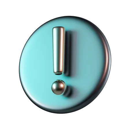 Exclamation  3D Icon