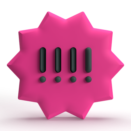 Exclamation  3D Icon