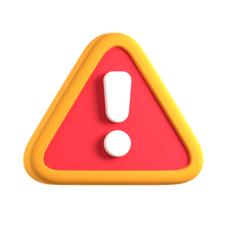 Exclamation  3D Icon