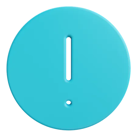 Exclamation  3D Icon