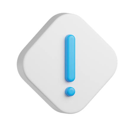 Exclamation  3D Icon