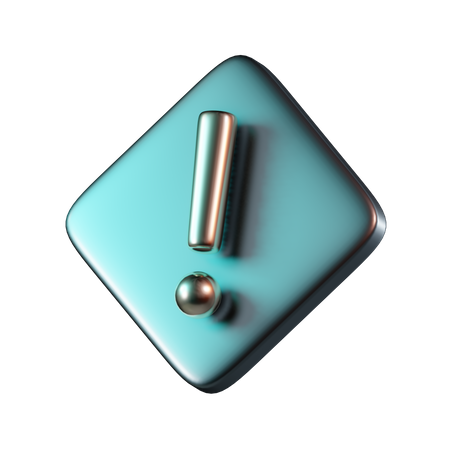 Exclamation  3D Icon