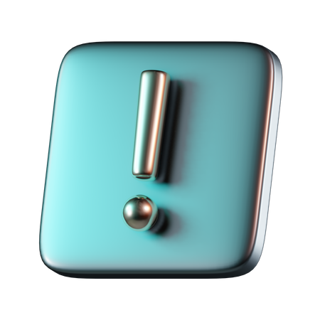 Exclamation  3D Icon