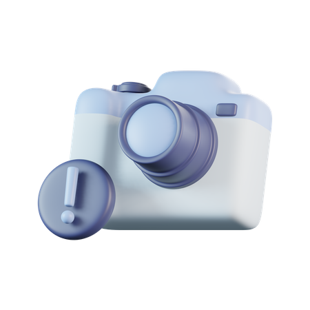 Exclamation du signal de la caméra  3D Icon