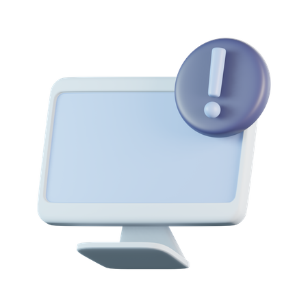 Exclamation informatique  3D Icon