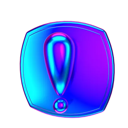 Exclamation Mark  3D Icon