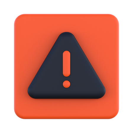 Exclamation Mark  3D Icon