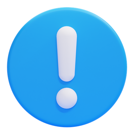 Exclamation Mark  3D Icon