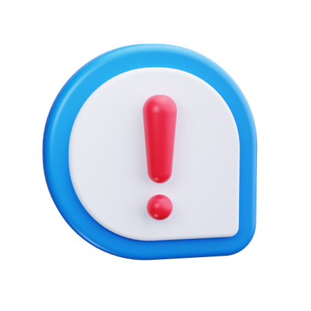 Exclamation Mark  3D Icon