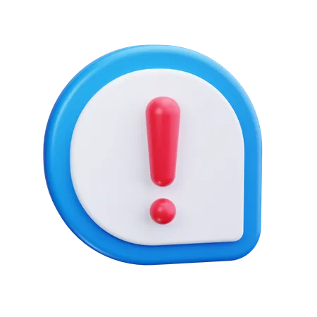 Exclamation Mark  3D Icon