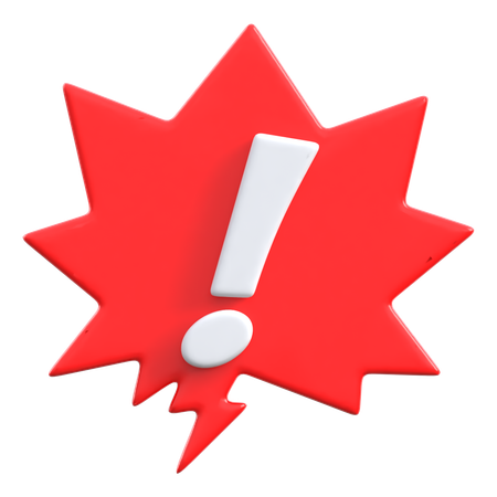 Exclamation Mark  3D Icon