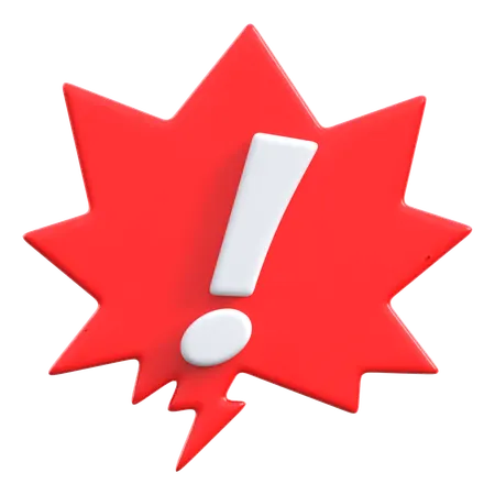 Exclamation Mark  3D Icon