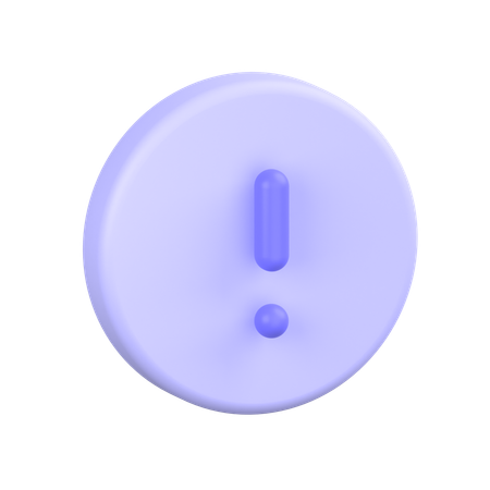 Exclamation Mark  3D Icon