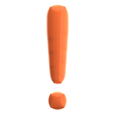 Exclamation mark  3D Icon