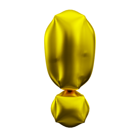 Exclamation Mark  3D Icon