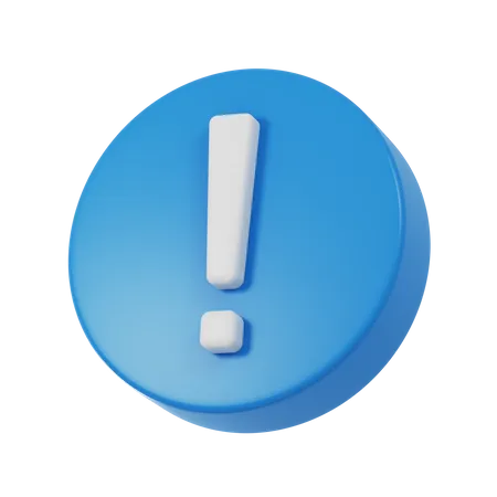 Exclamation Mark  3D Icon