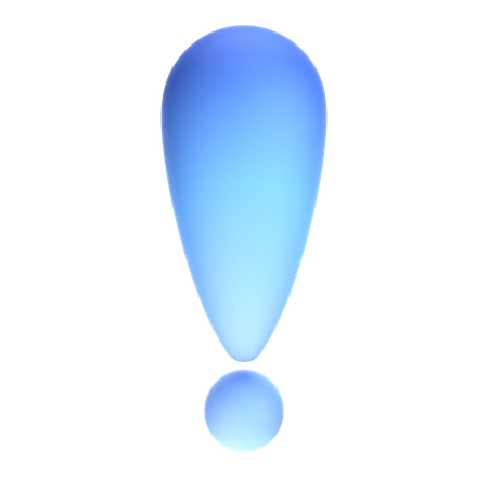 Exclamation Mark  3D Icon