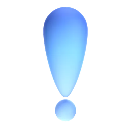 Exclamation Mark  3D Icon