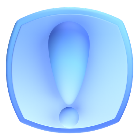 Exclamation Mark  3D Icon