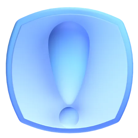 Exclamation Mark  3D Icon