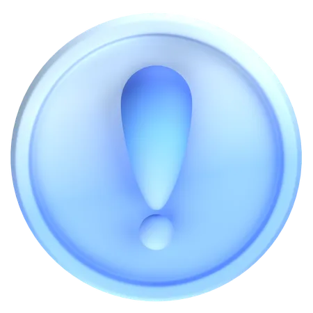 Exclamation Mark  3D Icon