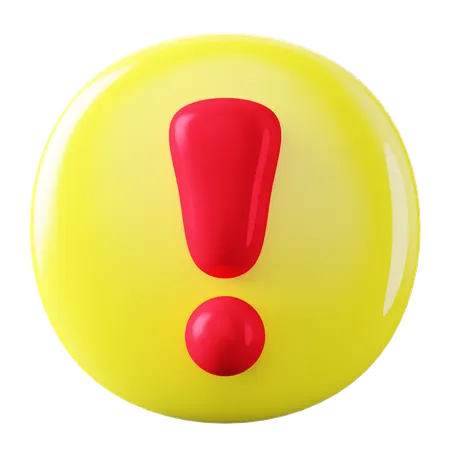 Exclamation Mark  3D Icon