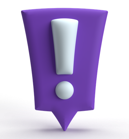 Exclamation Mark  3D Icon