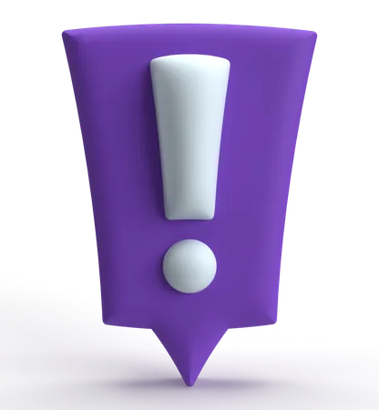 Exclamation Mark  3D Icon