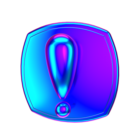 Exclamation Mark  3D Icon