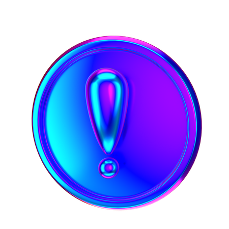 Exclamation Mark  3D Icon