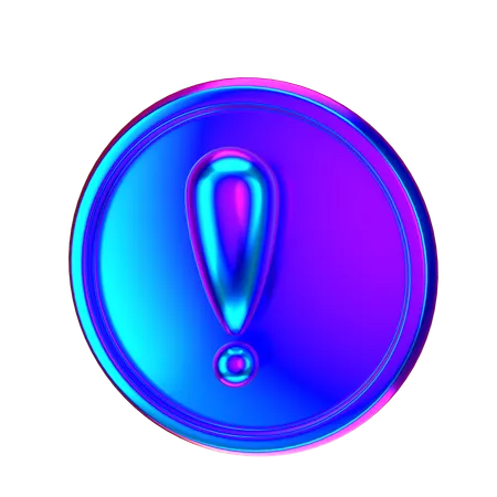 Exclamation Mark  3D Icon