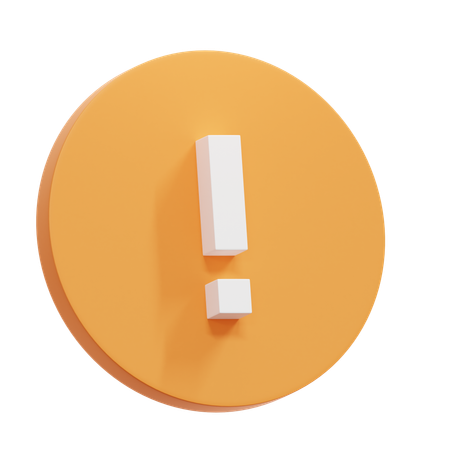 Exclamation Mark  3D Icon