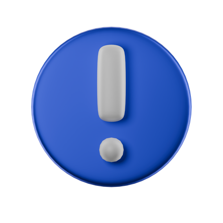 Exclamation Mark  3D Icon