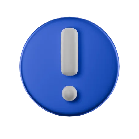 Exclamation Mark  3D Icon