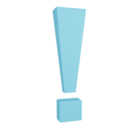 Exclamation Mark  3D Icon