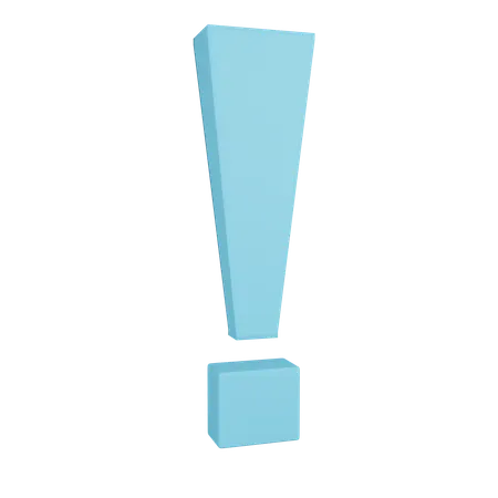 Exclamation Mark  3D Icon