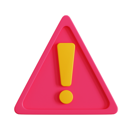 Exclamation Mark  3D Icon