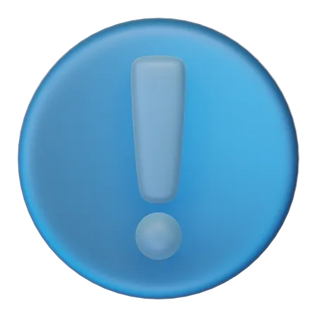 Exclamation Mark  3D Icon