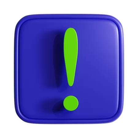 Exclamation Mark  3D Icon