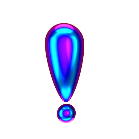 Exclamation Mark  3D Icon