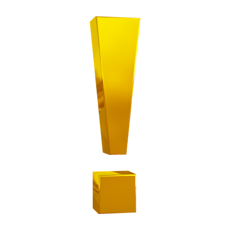 Exclamation Mark  3D Icon